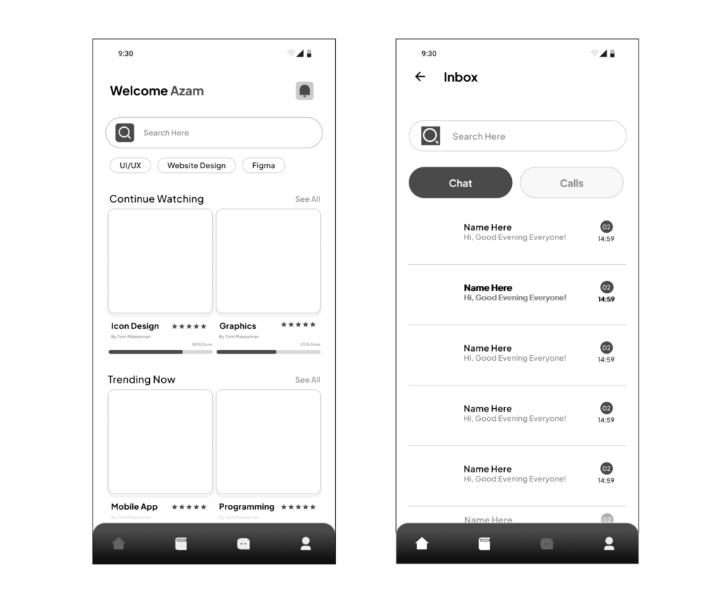 high fidelity wireframe